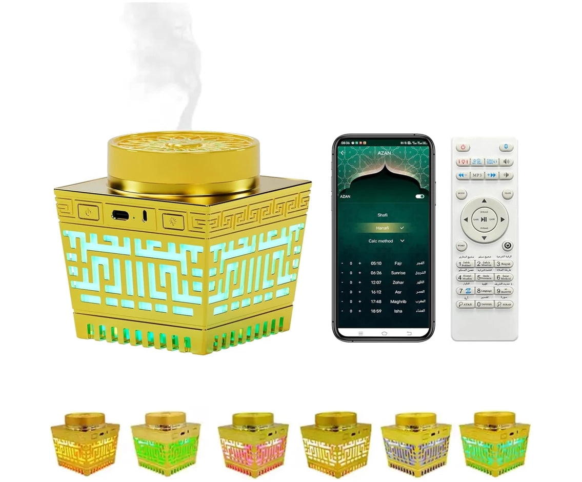 Portable Electric Incense Bakhoor Burner with complete The Holy Quran