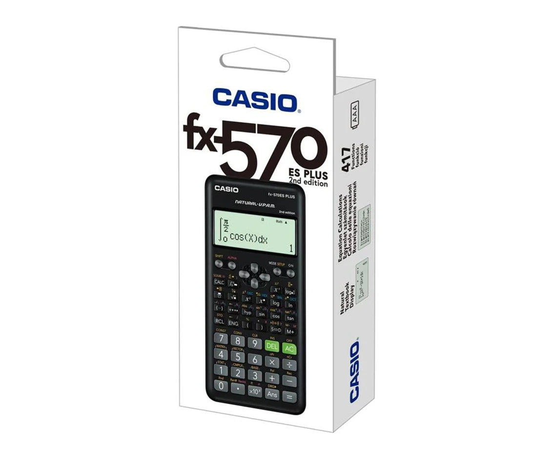 Casio Scientific Calculator FX-570ES Plus 2nd Edition – Black
