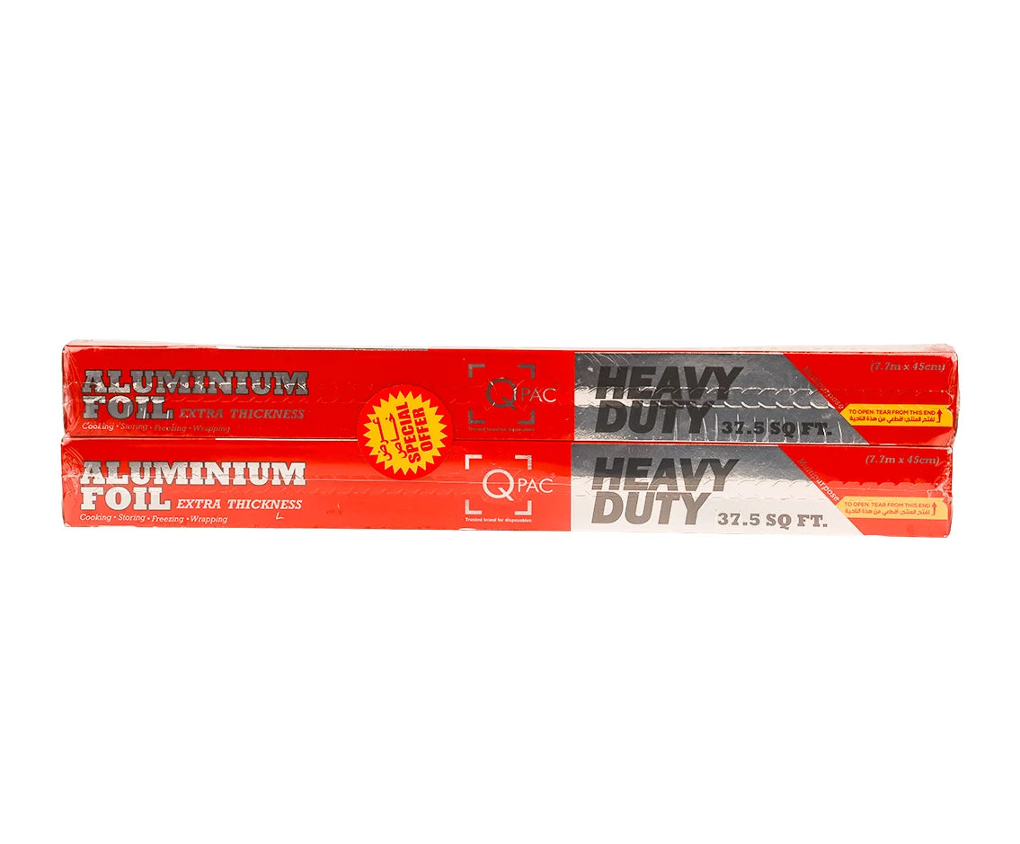 Aluminium Foil 45 Cm 37.5 Sq. Ft. Q Pac 1X2 Packet