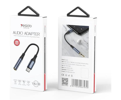 Yesido YAU-38 Type-C to 3.5mm Female Audio Adapter