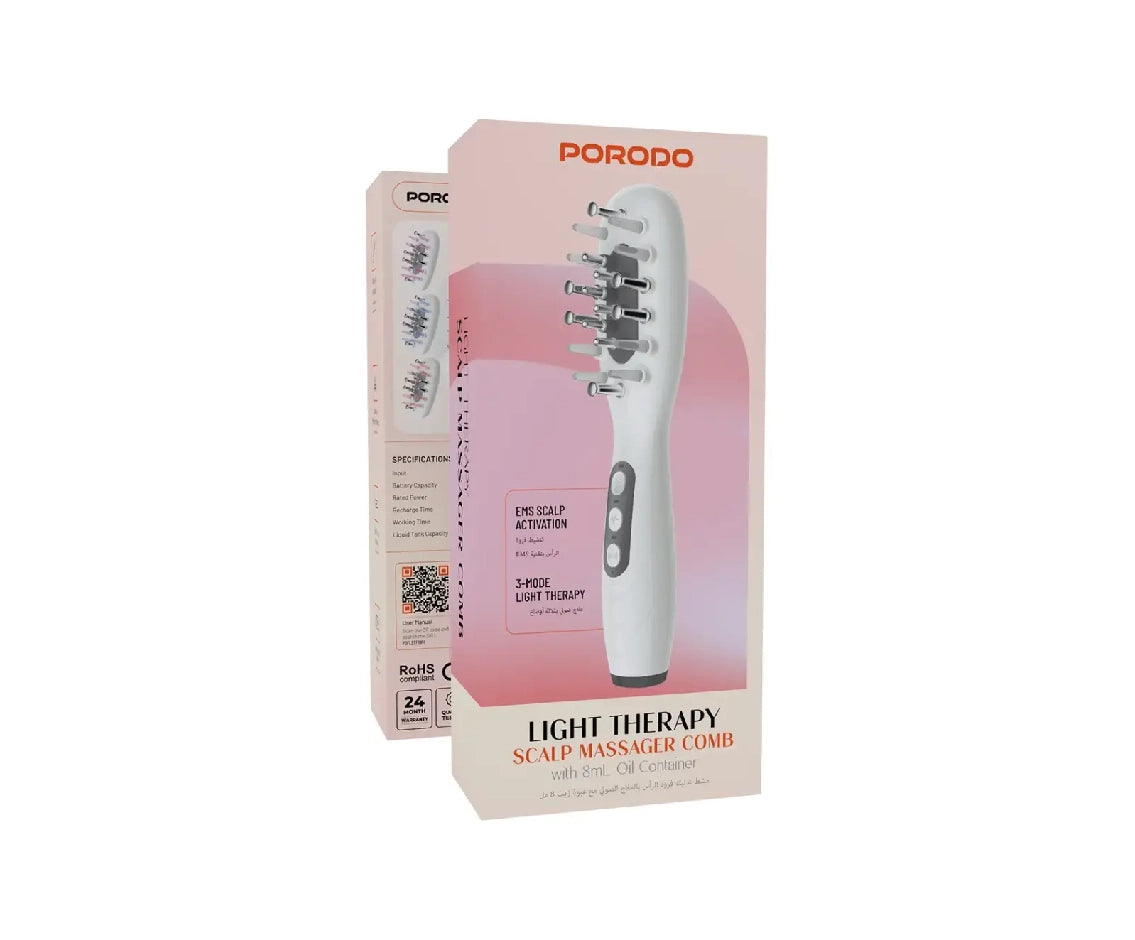 Porodo Light Therapy Scalp Massager Comb