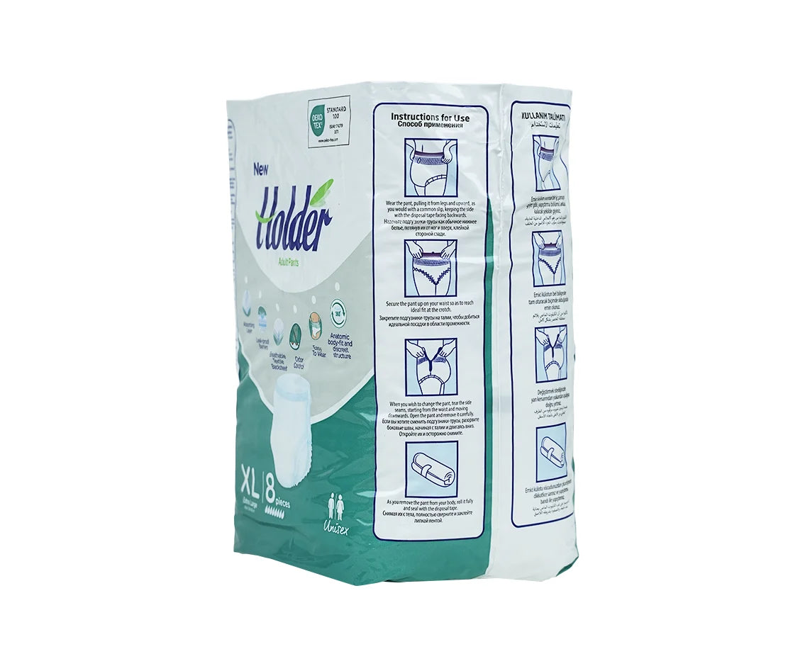 Holder Adult Diapers pants X large 8's