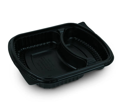 Micro Black Base 2 Compartment With Lid 1X250 Pieces