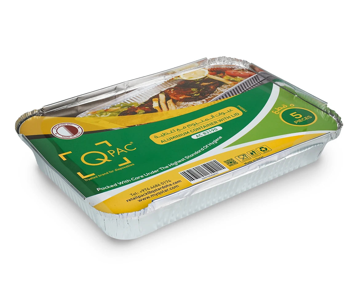 Aluminium Container 83190 Q Pac 1X5 Pieces
