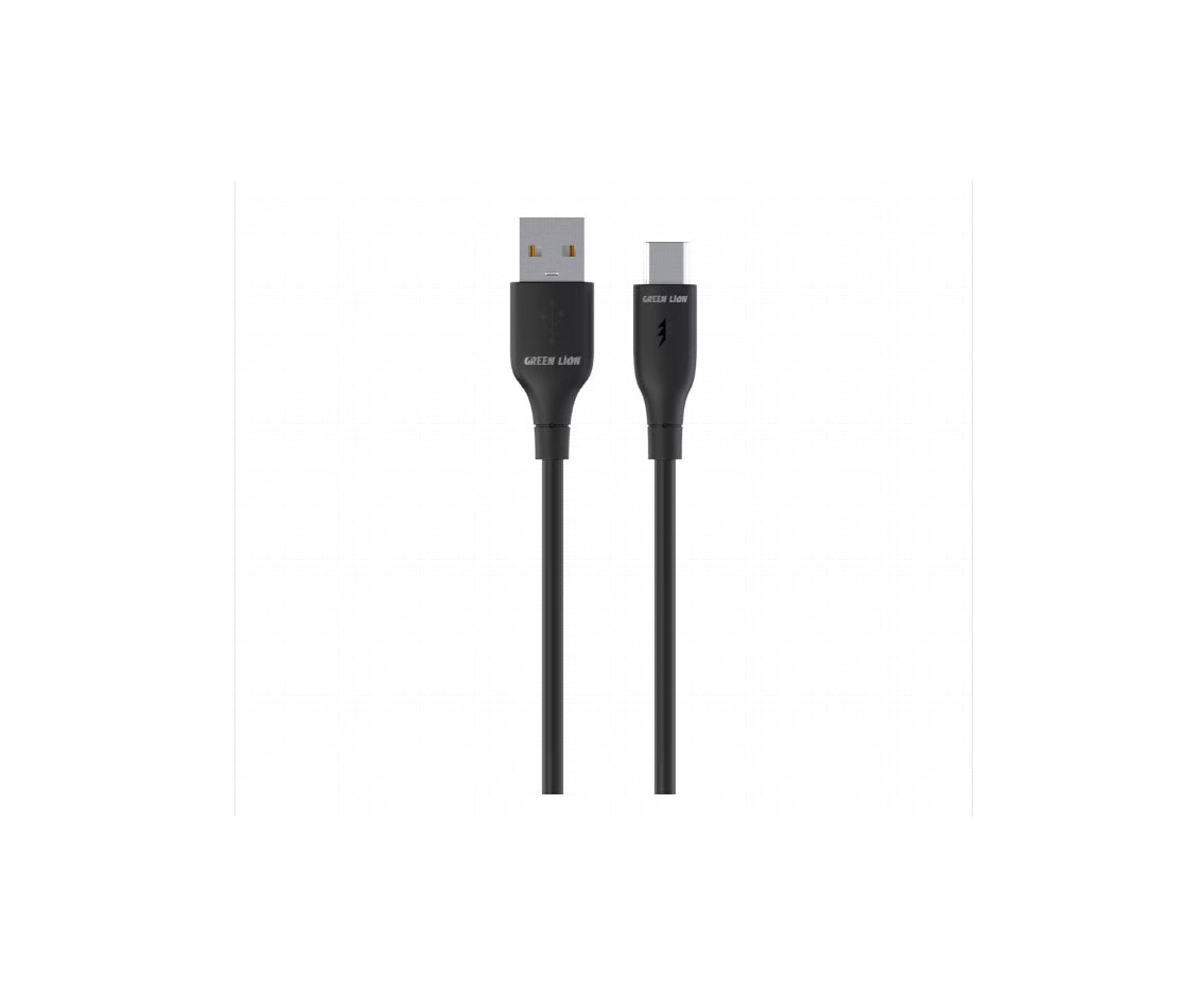 كابل Green Lion بقدرة 15 واط من نوع USB-A إلى USB-C بطول متر واحد مصنوع من مادة PVC