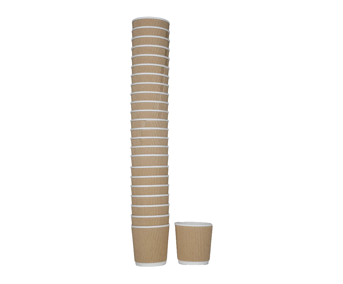 Paper Cup 4 oz Ripple  1x25 Piece