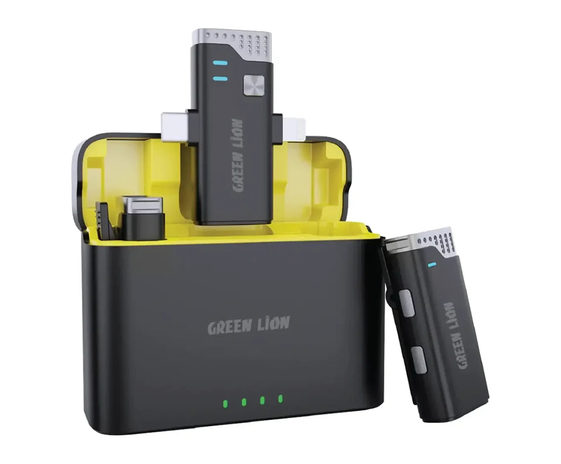 Green Lion 3 in 1 Microphone USB-C Lightning and Aux