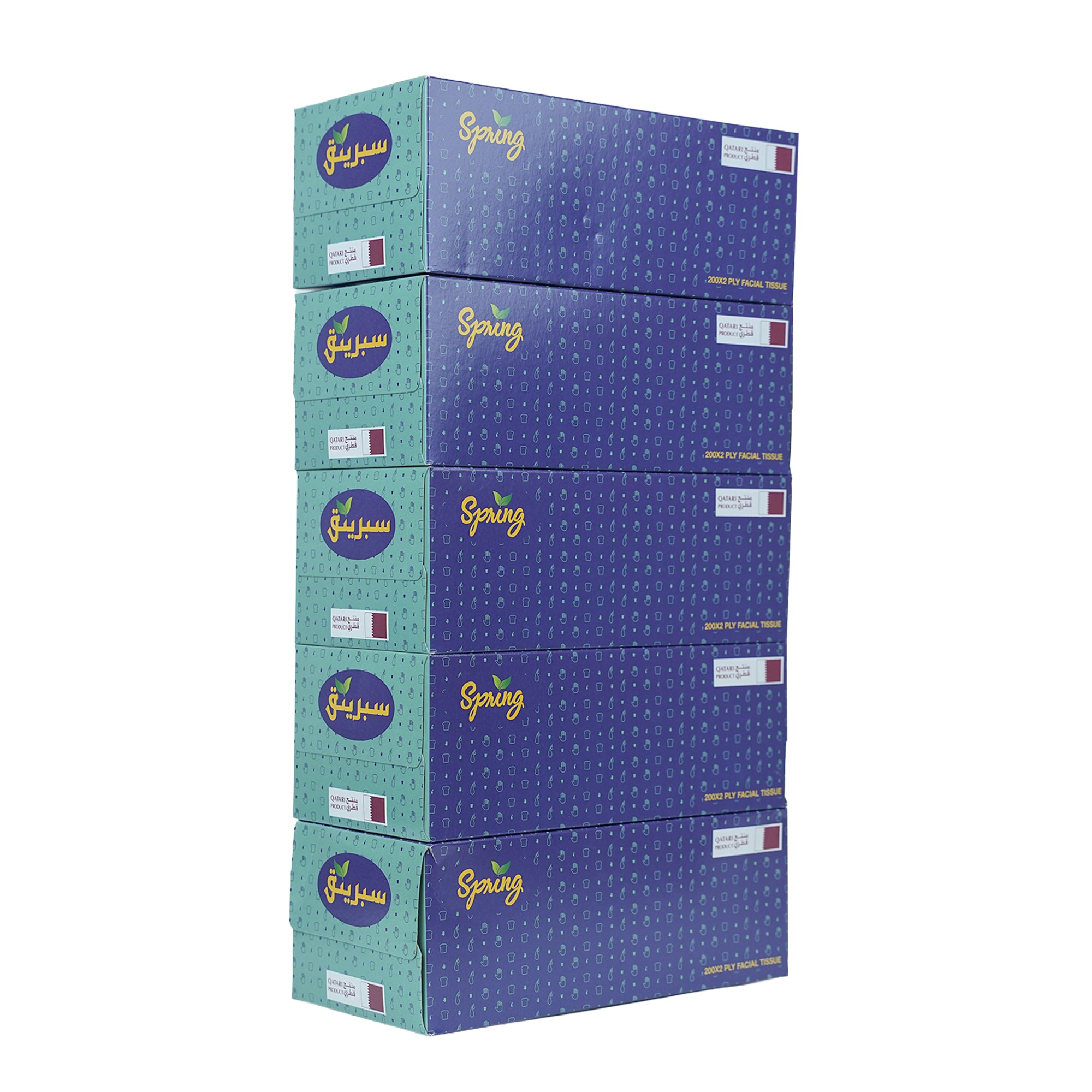 Spring Facial Tissue 200 Sheets 2 Ply – Q STAR TRADING CO.W.L.L