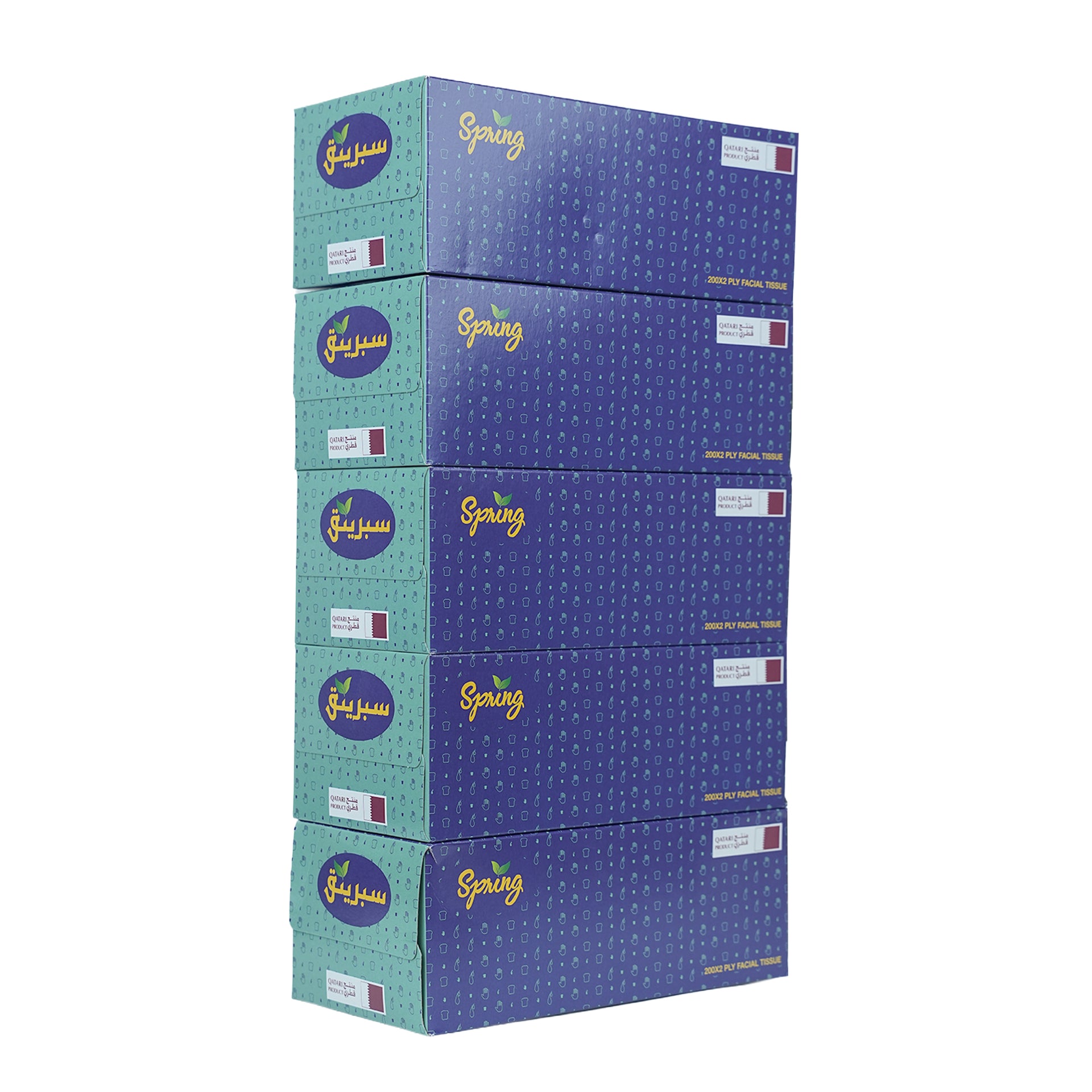 Spring Facial Tissue 200 Sheets 2 Ply