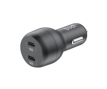 Budi Car Charger 40W – 2 PD Ports with USB-C to Lightning Cable