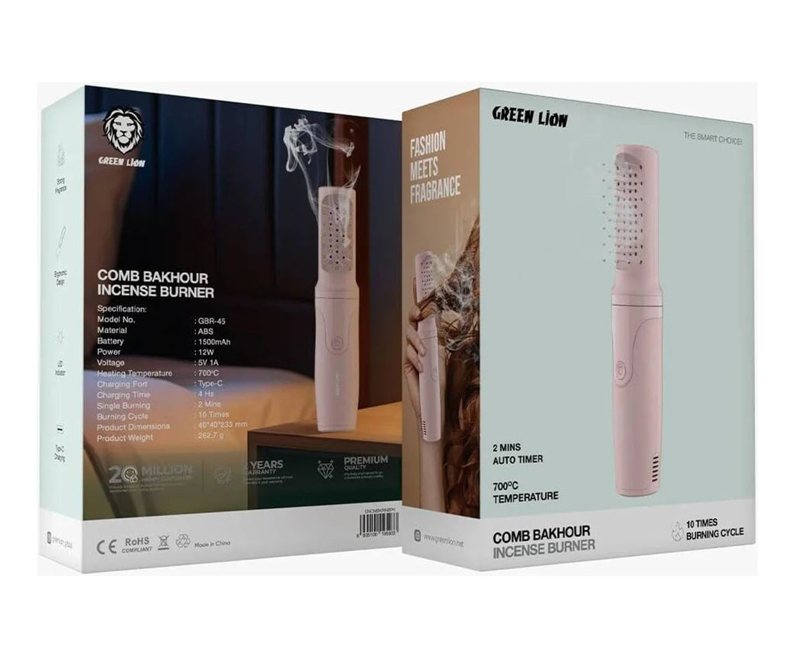 Green Lion Comb Bakhoor Incense Burner – Pink