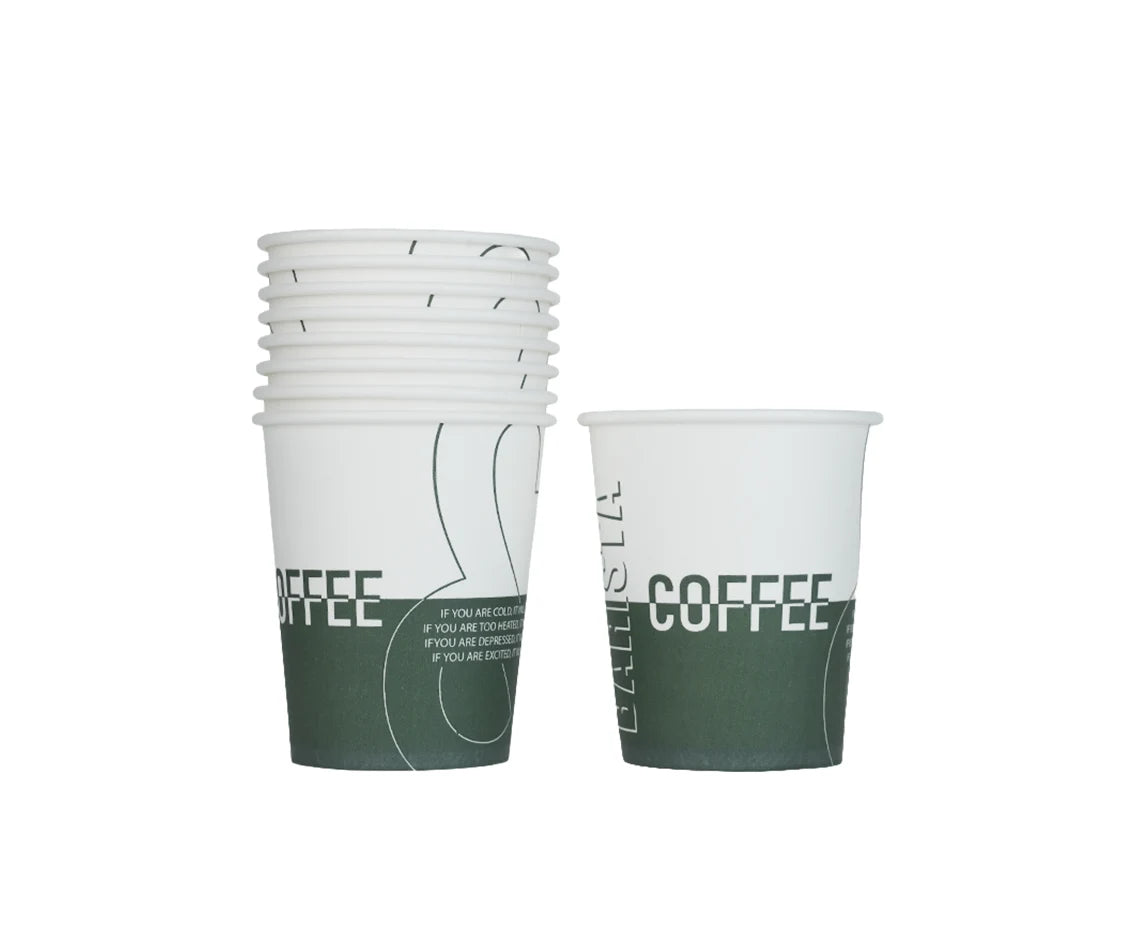 Paper Cup 8 Oz  Designed (Barista Coffee) Qpac 1x50 Piece