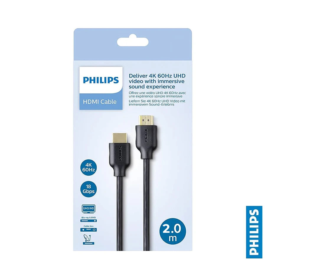 Philips HDMI Cable – 2.0M, 4K