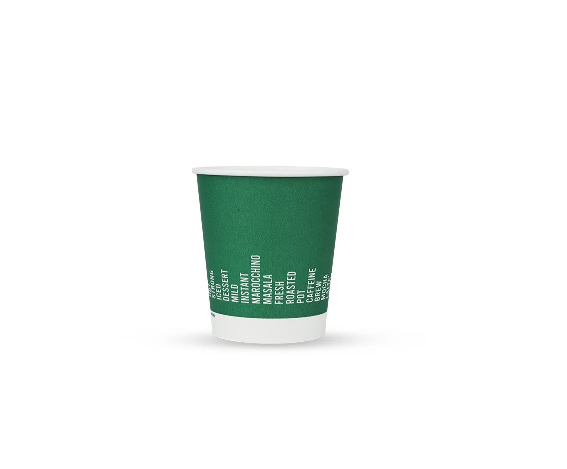 Paper Cup 6 Oz  Green 1x50 Piece