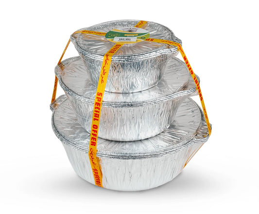 Aluminum Pot Ap390 + Ap340 + Ap250 Cm Q Pac 9 Pieces