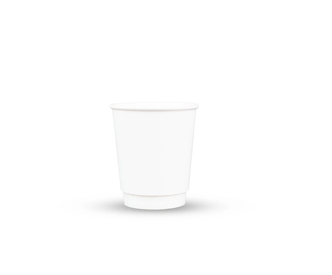 Paper Cup  8 Oz Double Wall White 1x25 Pieces