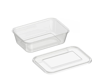 Microwave 500Ml Rectangle Container Q Pac 1X5 Piece