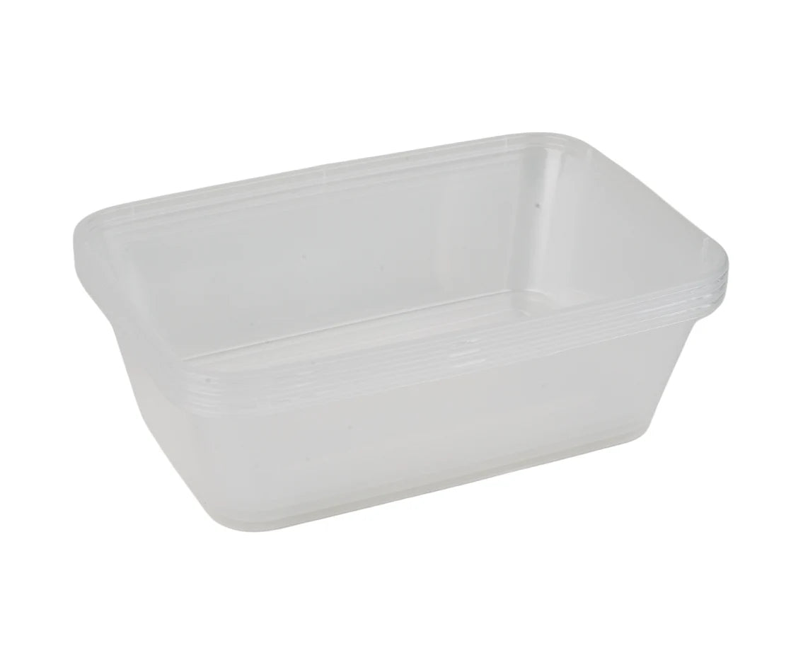 Microwave 750Ml Rectangle Container 1X5 Piece