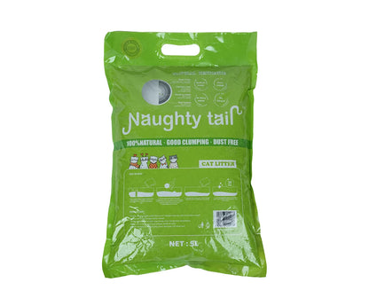 Naughty  Tail Bentonite  Cat  Litter 5L-Apple