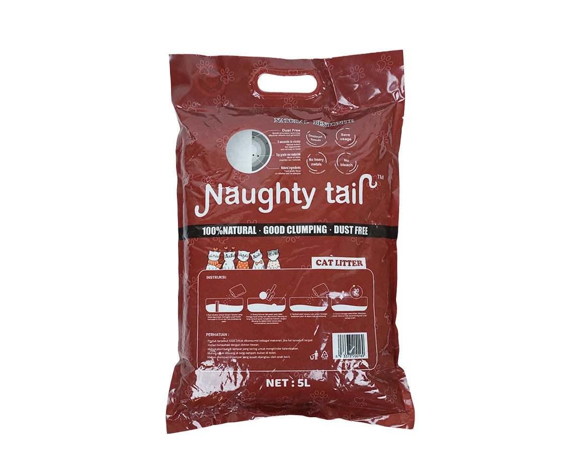 Naughty Tail Bentonite  Cat Litter 5L-Coffee