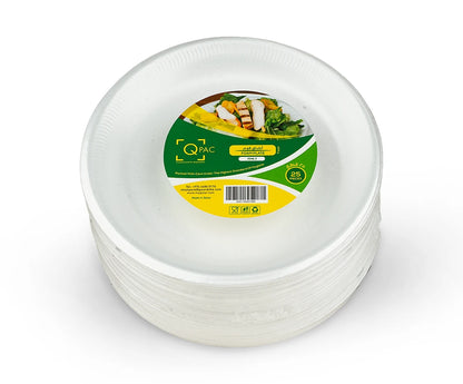 Foam 7 Inch Round Plate Q Pac 1X25 Pieces