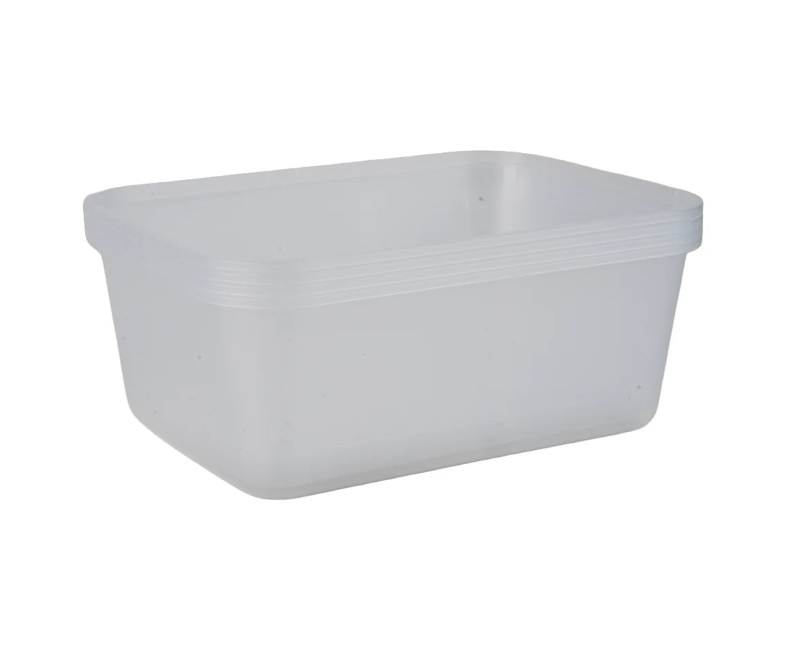 Microwave 1500Ml Rectangle Container Q Pac 1X5 Piece