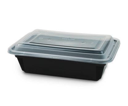 Microwave 24 Oz Rectangle Container Q Pac 1X5 Piece