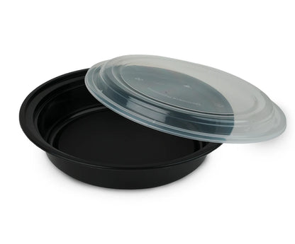 Micro 48 Oz Black Base Round Q Pac 1X5