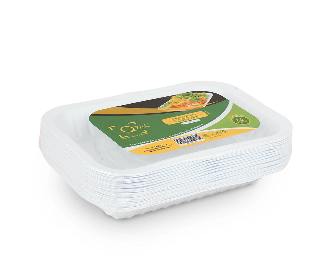 Plastic Tray No1 Q Pac 1X50 Pieces