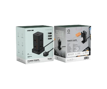 Green Lion Power Tower Multi-port Power Strip