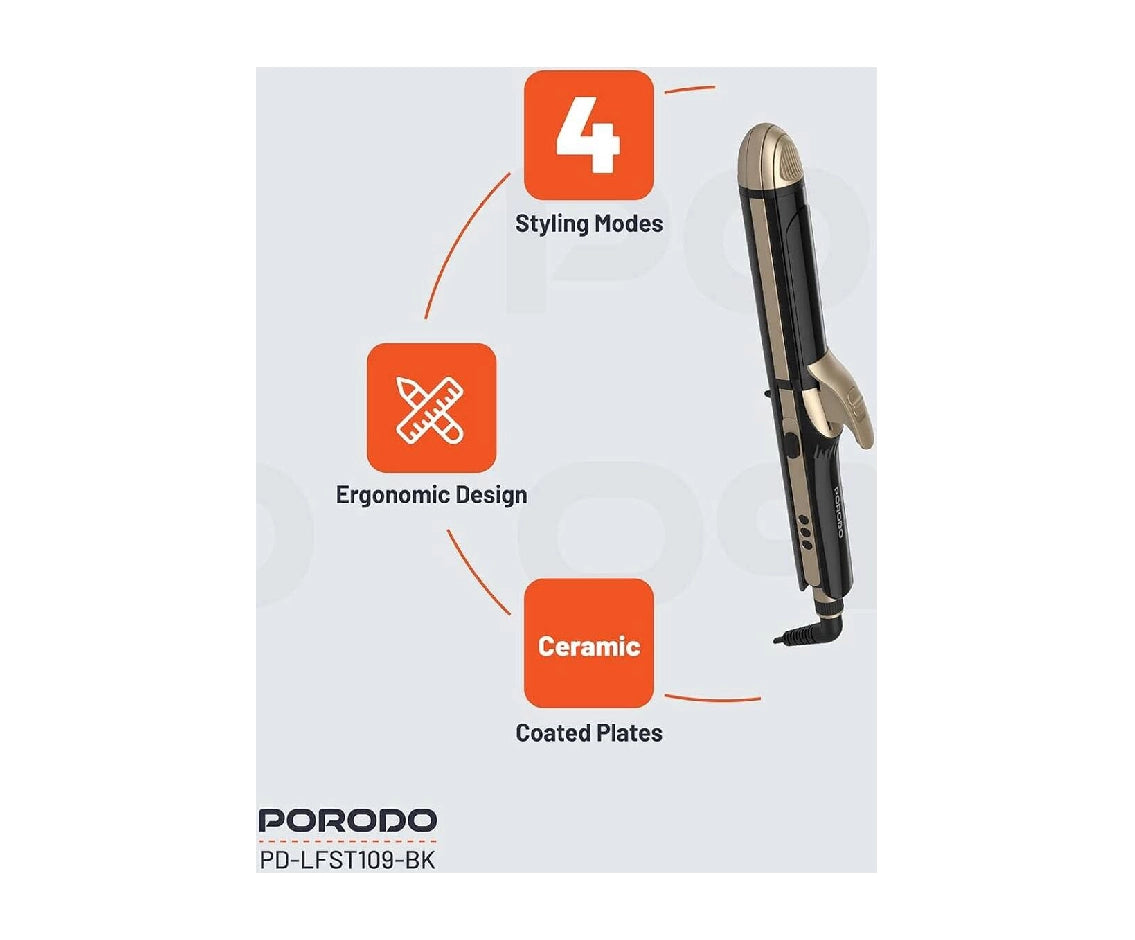 Porodo Ceramic 4-in-1 Hair Styling Iron