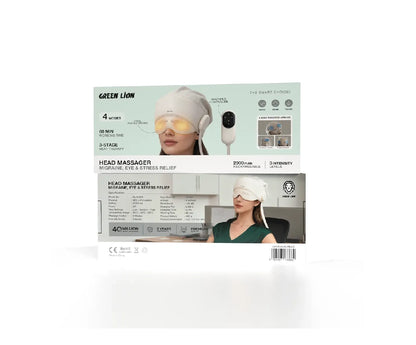 Green Lion Head Massager – Migraine, Eye & Stress Relief