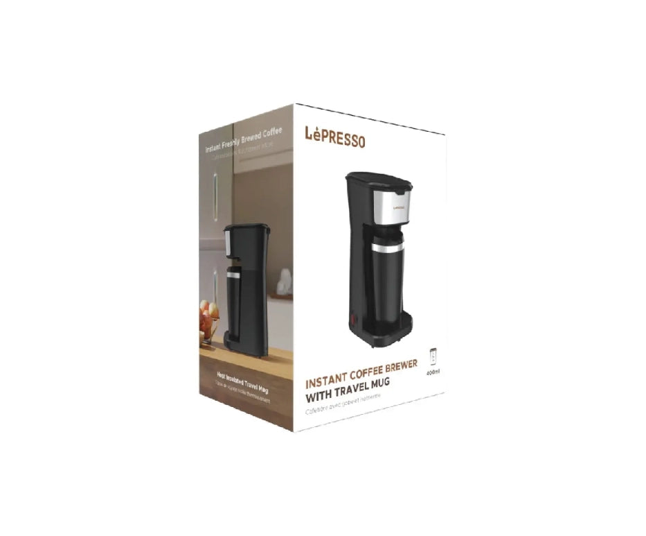 Lepresso Drip Coffee Brewer Machine with Travel Mug