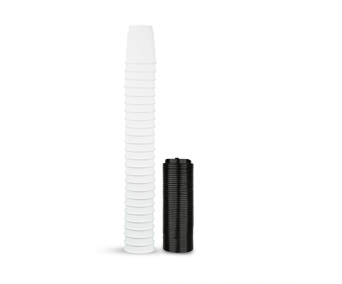 Paper Cup  8 Oz Double Wall White with lid 1x25 Pieces