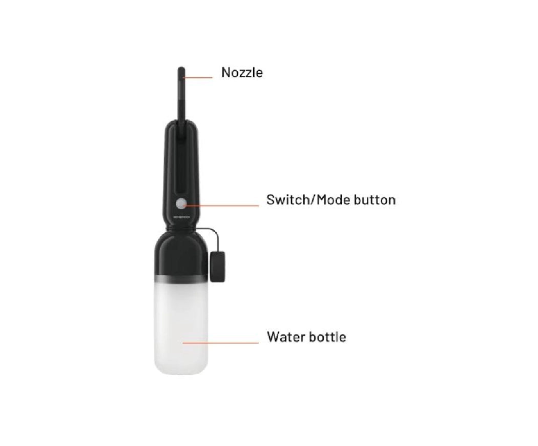 Porodo Wave Portable Bidet Detachable Nozzies