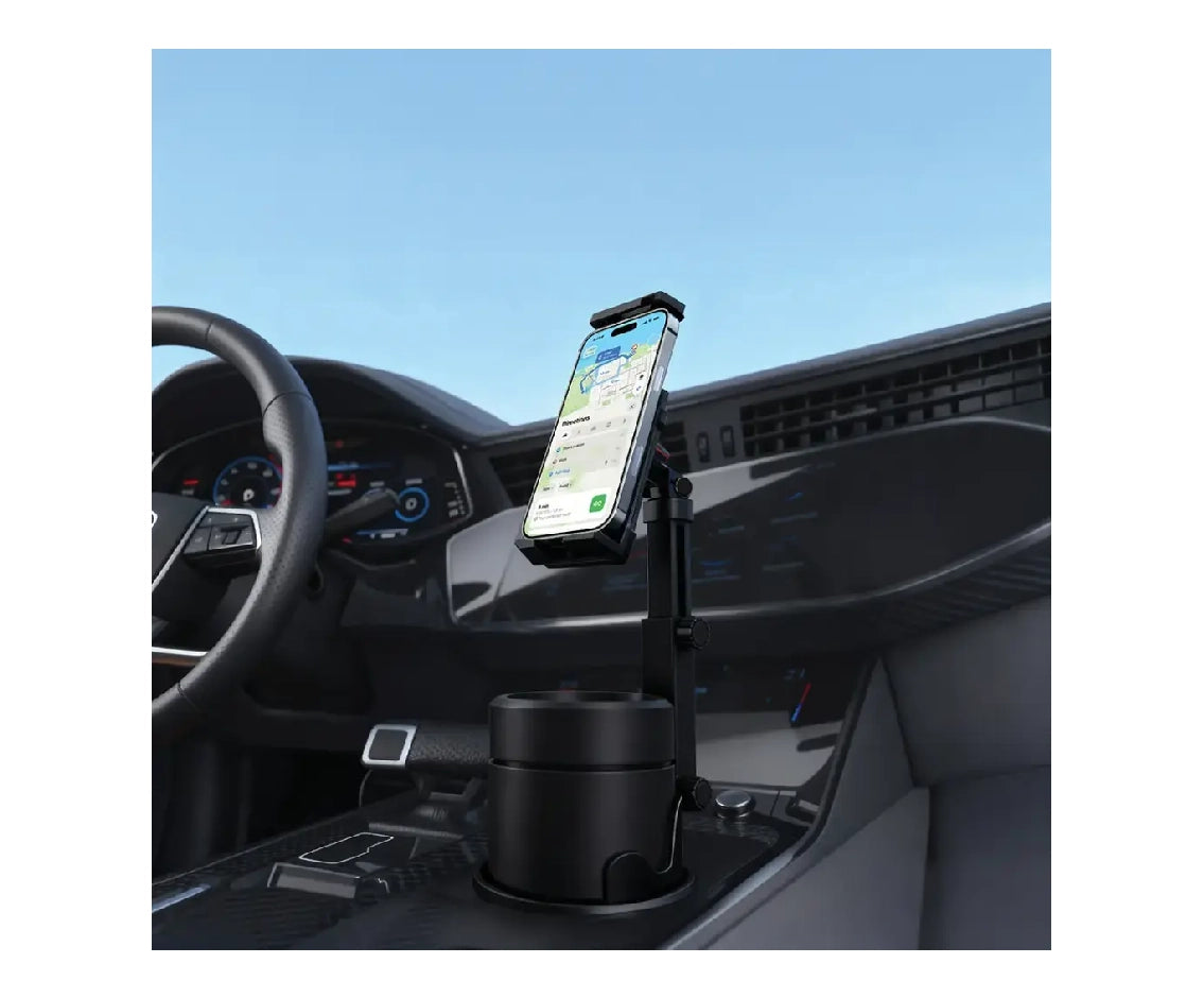 Porodo  Cradle Car Cup Phone Holder Adjustable Arm