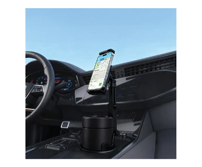 Porodo  Cradle Car Cup Phone Holder Adjustable Arm
