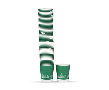 Paper Cup 6 Oz  Green 1x50 Piece