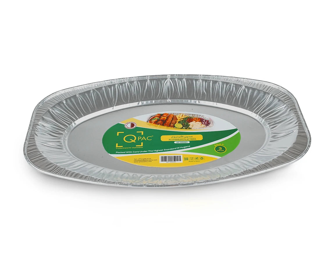 Aluminum Platters 65180 Q Pac 1X3 Pieces