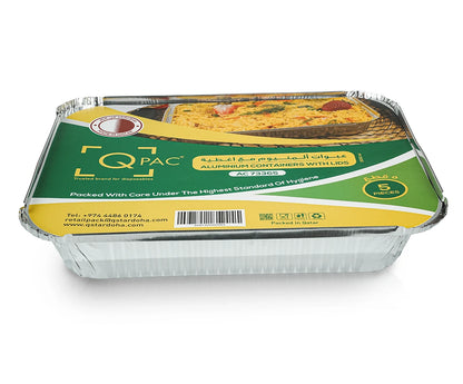 Aluminium Container 73365 Q Pac 1X5 Pieces