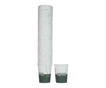 Paper Cup 8 Oz  Designed (Barista Coffee) Qpac 1x50 Piece