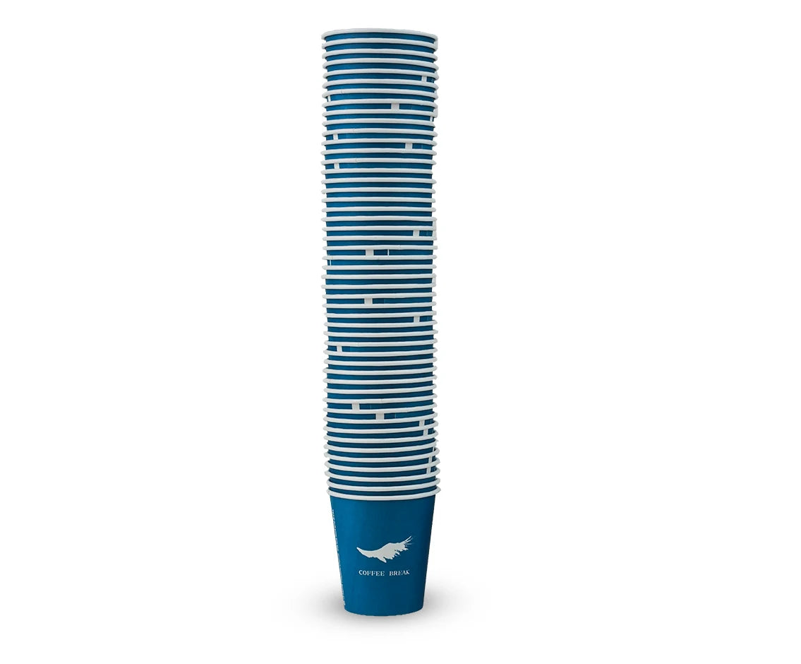Paper Cup 7 Oz Blue 1x50 Piece Q Pac
