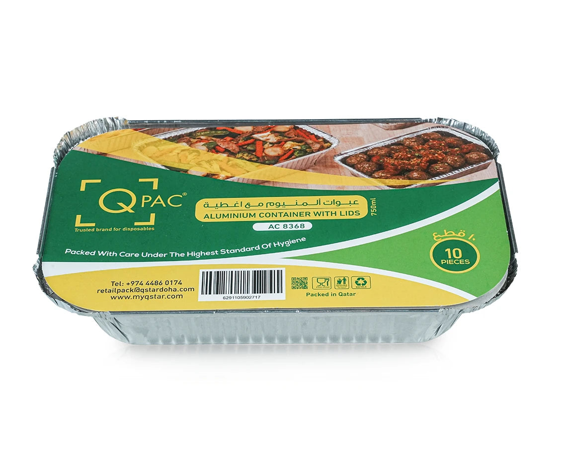 Aluminium Container 8368 Q Pac 1X10 Pieces