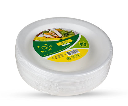 Foam 10 Inch Round Plate Q Pac 1X25 Pieces