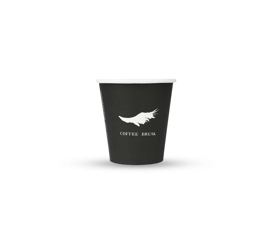 Paper Cup 7 Oz Black Q Pac  1x50 Piece