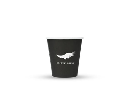 Paper Cup 7 Oz Black Q Pac  1x50 Piece