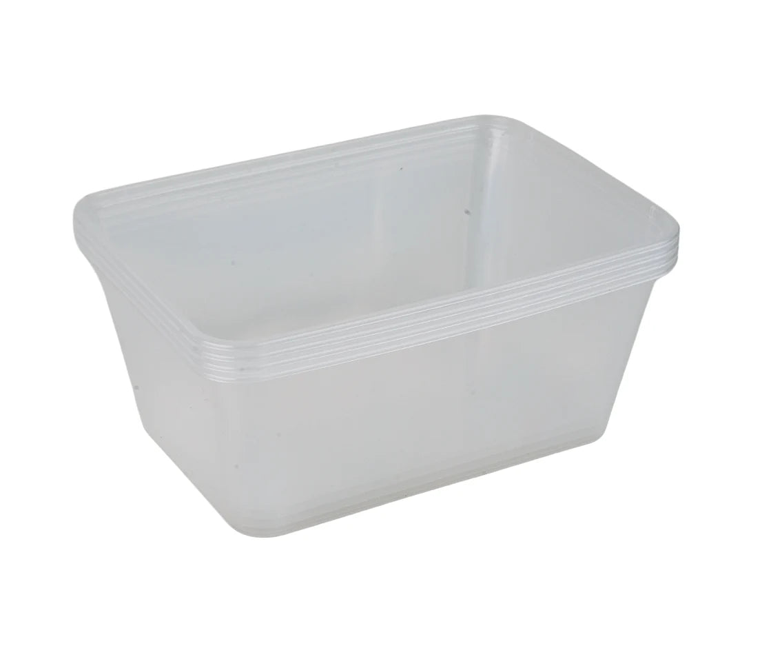 Microwave 1000Ml Rectangle Container Q Pac 1X5 Piece