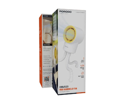 Porodo Coolflex Mini Handheld Fan with Flexible Tripods