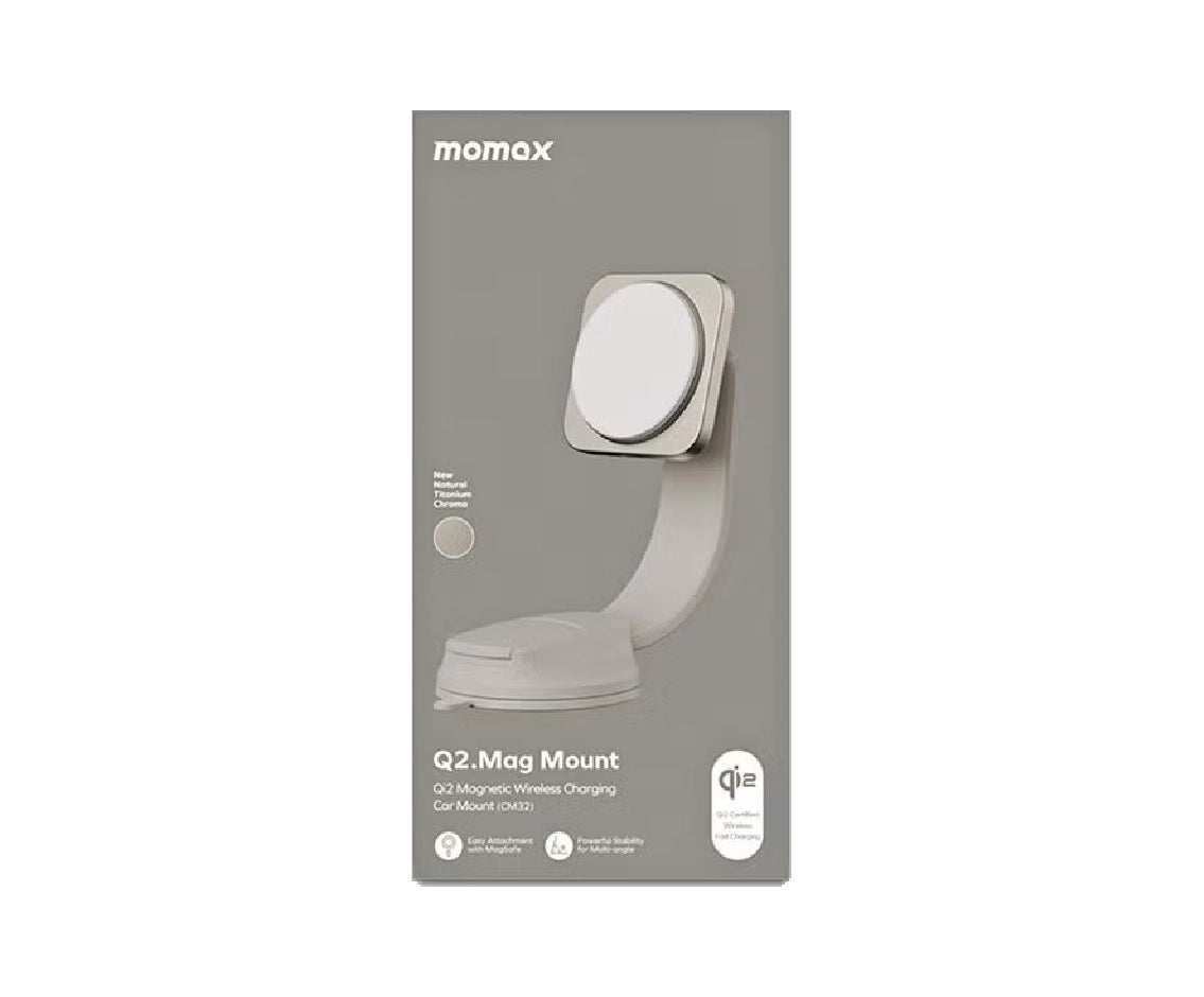 Momax Mag Mount Q2 Magnetic Wireless Charging Car Mount