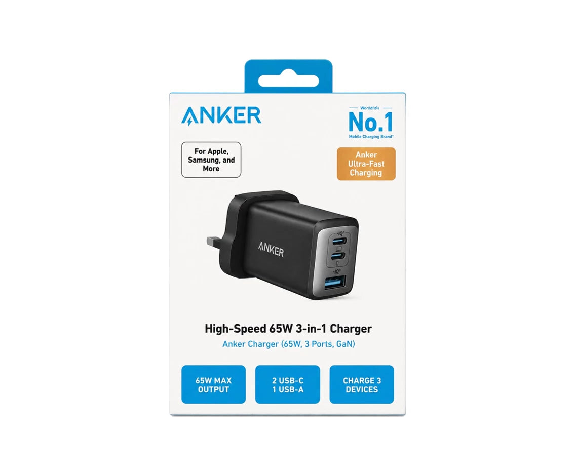 Anker High Speed 65W 3 in 1 Charger